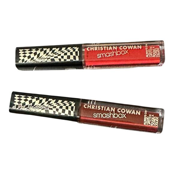 CHRISTIAN COWAN Smashbox Haute Mini Liquid Lipstick Set 2x Bawse Miss Conduct - Picture 1 of 2